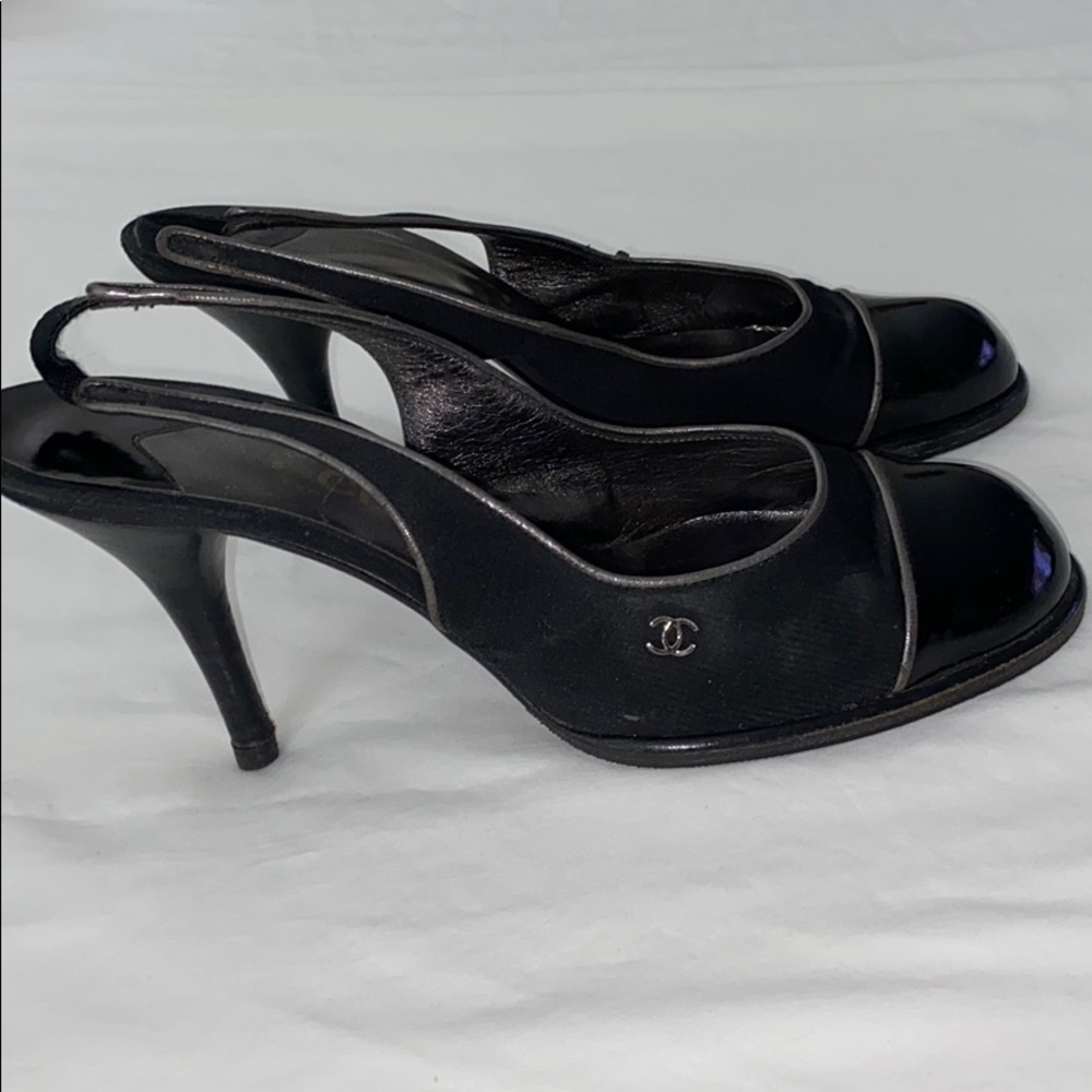 Chanel Black Slingback Pumps - Picture 7 of 11